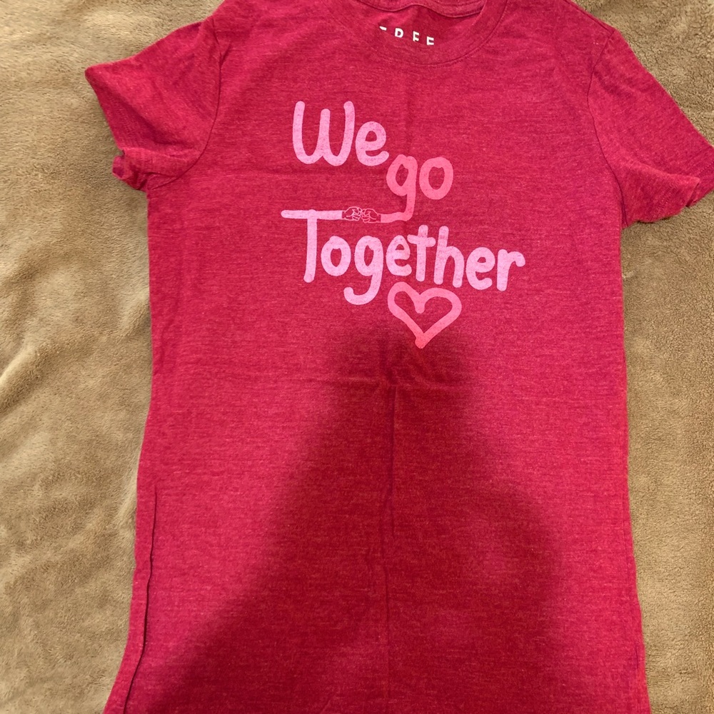 Cute T-shirt “We go together”